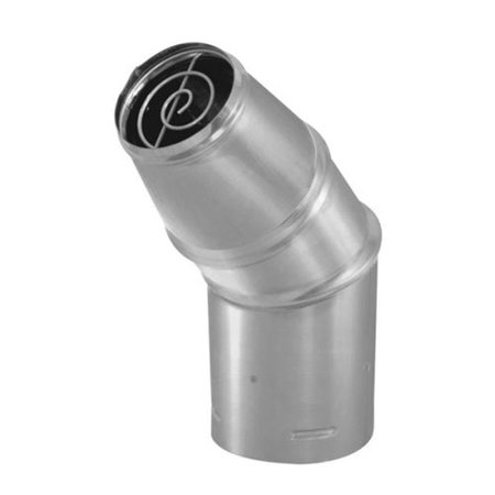 DURAVENT 4 in. PelletVent Pro Horizontal Round CapStainless Steel 2477941